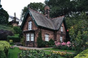 Historic English country house and gardens near Stonyhurst